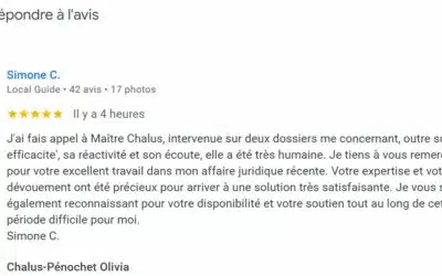 EFFICACITE REACTIVITE ECOUTE, votre excellent travail, votre expertise, votre dévouement précieux, votre disponibilité, votre soutien je suis reconnaissant …- Victime d’un accident de moto